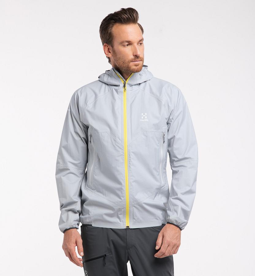 Haglöfs Mens L.I.M Proof Waterproof Jacket Grey New Zealand 71984YQPW
